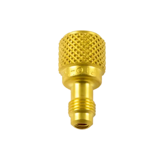 AD84 1/4" SAE to 1/2" ACME adapter 3 pack. Brass fittings for vacuum pumps, manifolds and recovery tanks. Durable, secure HVAC/R connections.