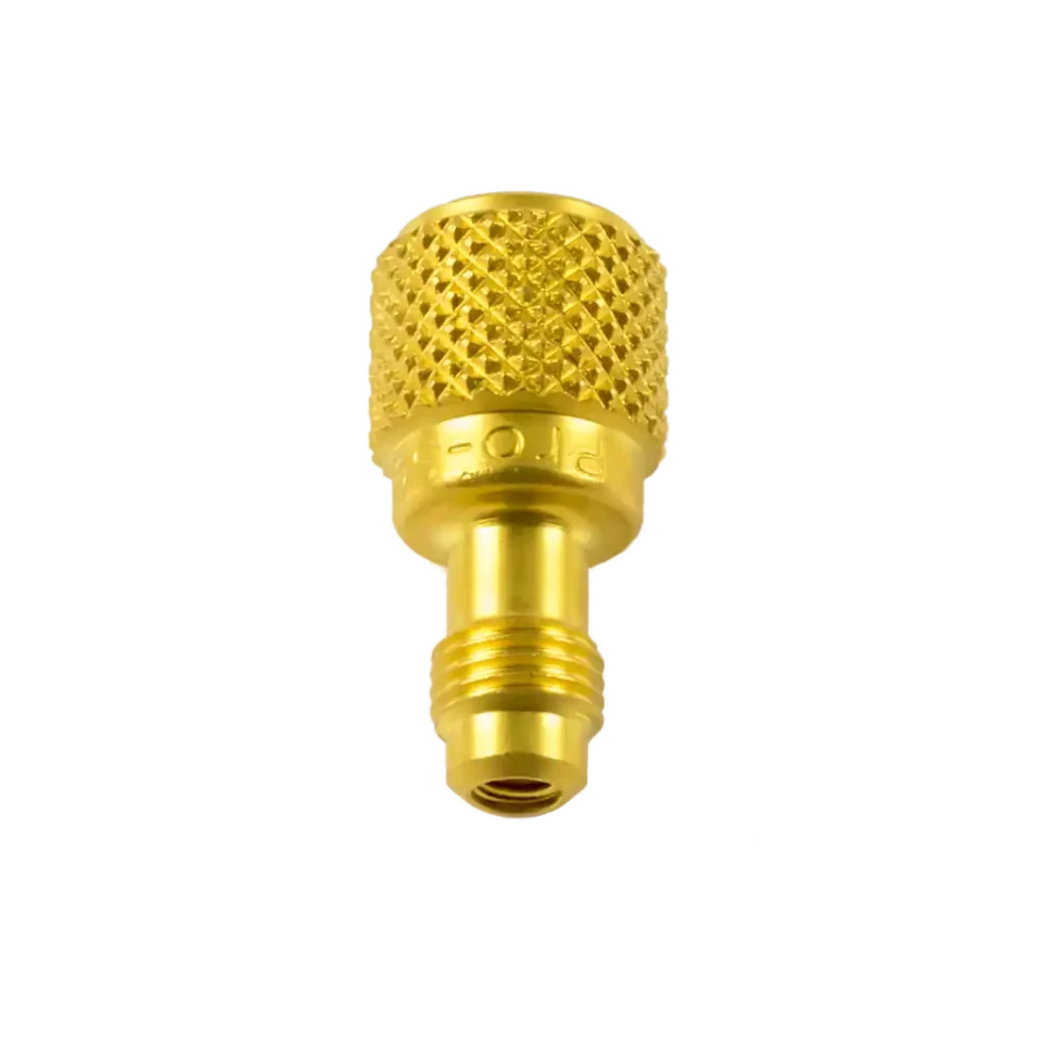 AD84 1/4" SAE to 1/2" ACME adapter 3 pack. Brass fittings for vacuum pumps, manifolds and recovery tanks. Durable, secure HVAC/R connections.