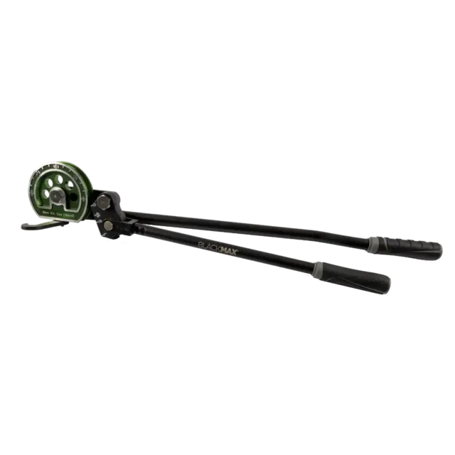 BlackMax BTB15MM 15mm lever tube bender for soft copper and aluminium. Double hinge design enables smooth 0–180° bends with comfort grip handles.