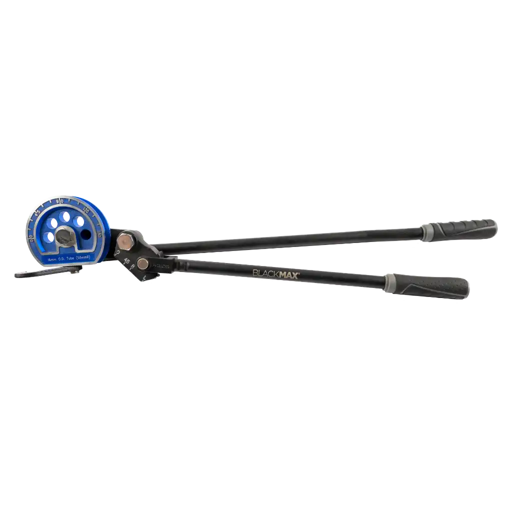 BTB16MM 16mm lever tube bender for soft copper and aluminium. Double hinge design enables smooth 0–180° bends with comfort grip handles.