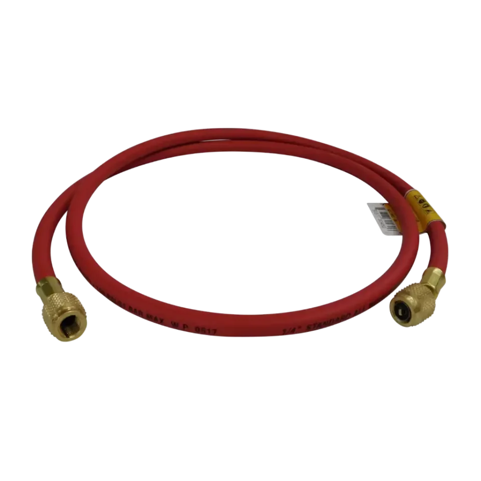 HS5R 1/4" SAE x 150cm Refrigerant Charging Hose Red