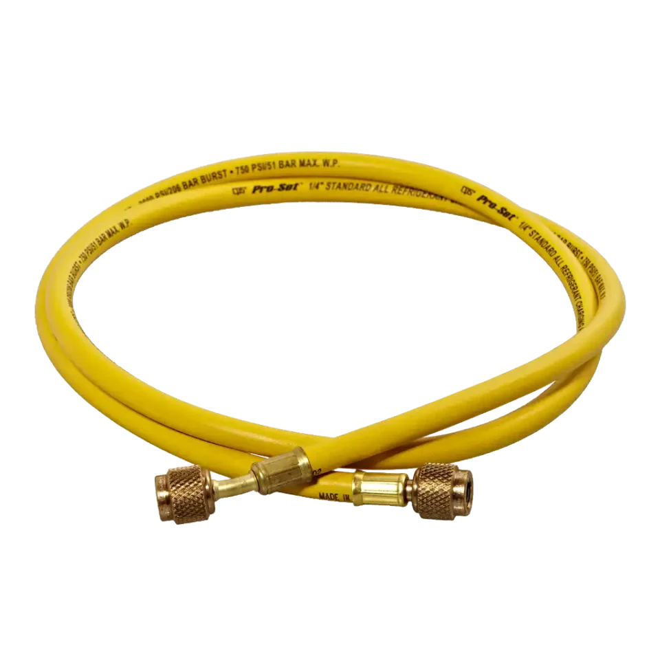 HS5Y 1/4" SAE x 150cm Refrigerant Charging Hose Yellow